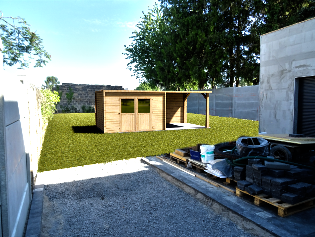 Construction d'un abri de jardin - Caudry - Struct'O Plans