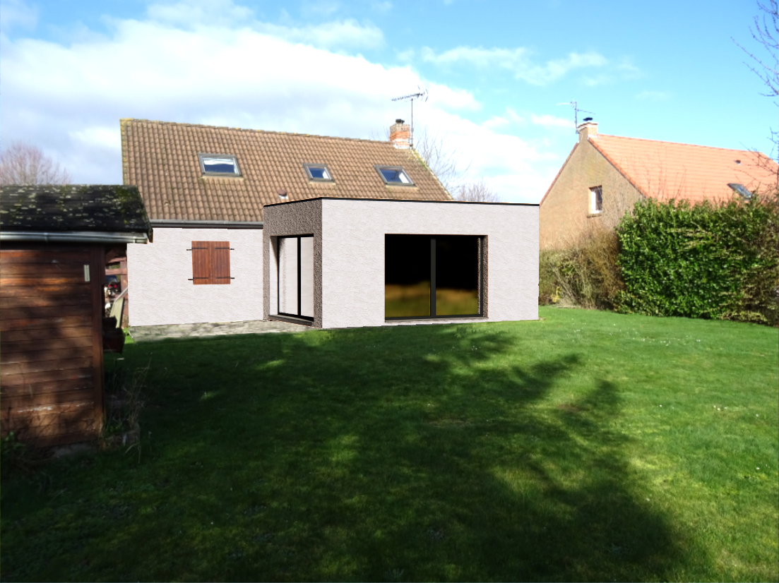 Construction d'une extension - Beuvry la forêt - Struct'O Plans