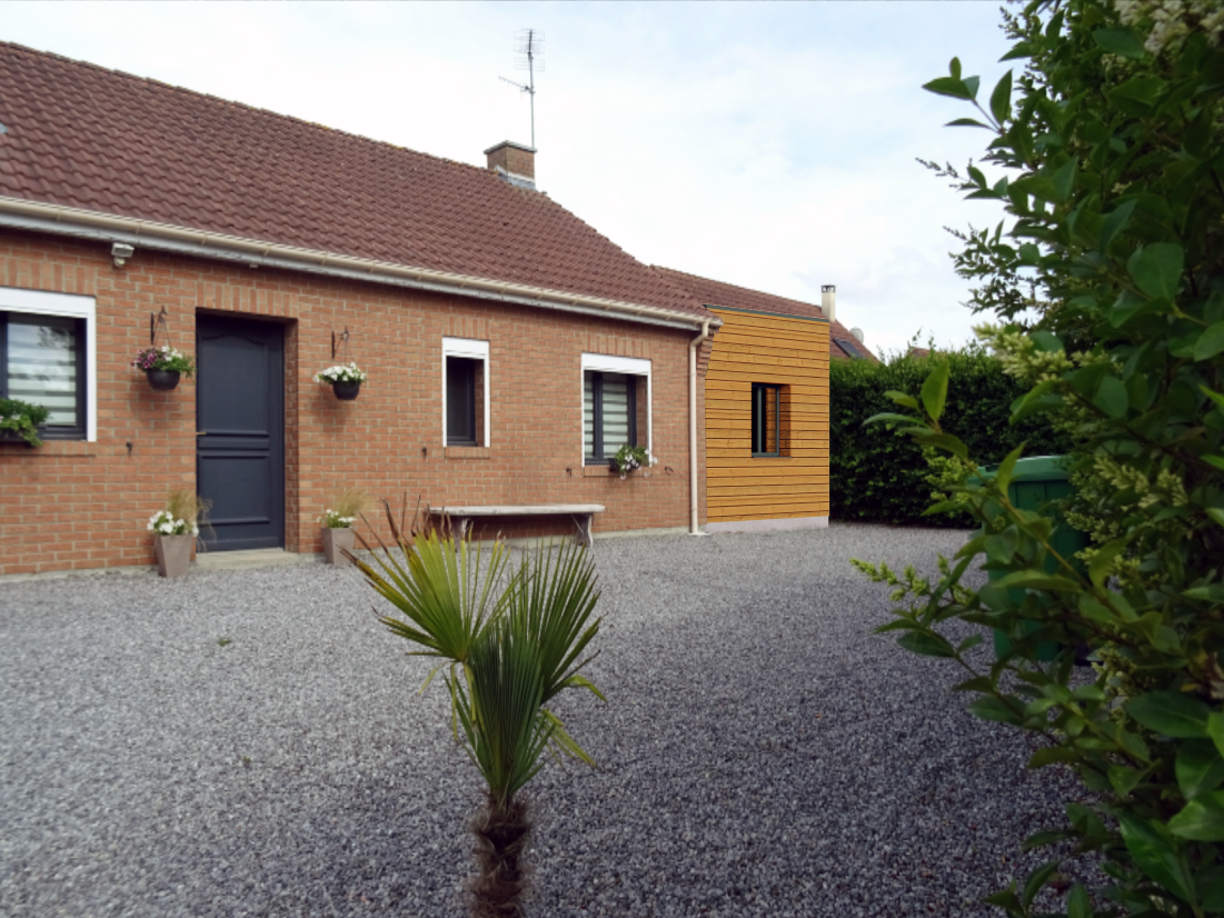 Construction d'une extension - Vendegies au bois - Struct'O Plans