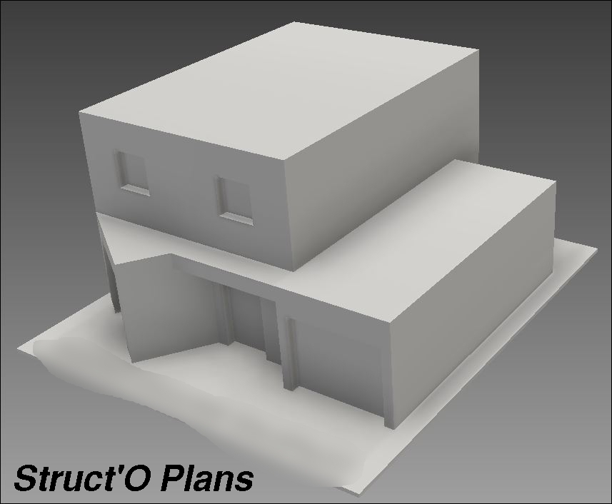 Impression 3D - Struct'O Plans - Eco Concept 88g