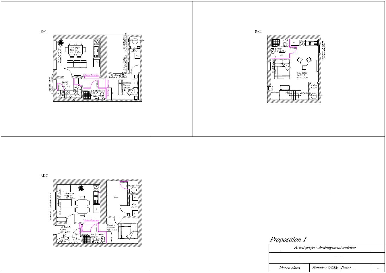 Aménagement intérieur - Saint-Quentin - Struct'O Plans