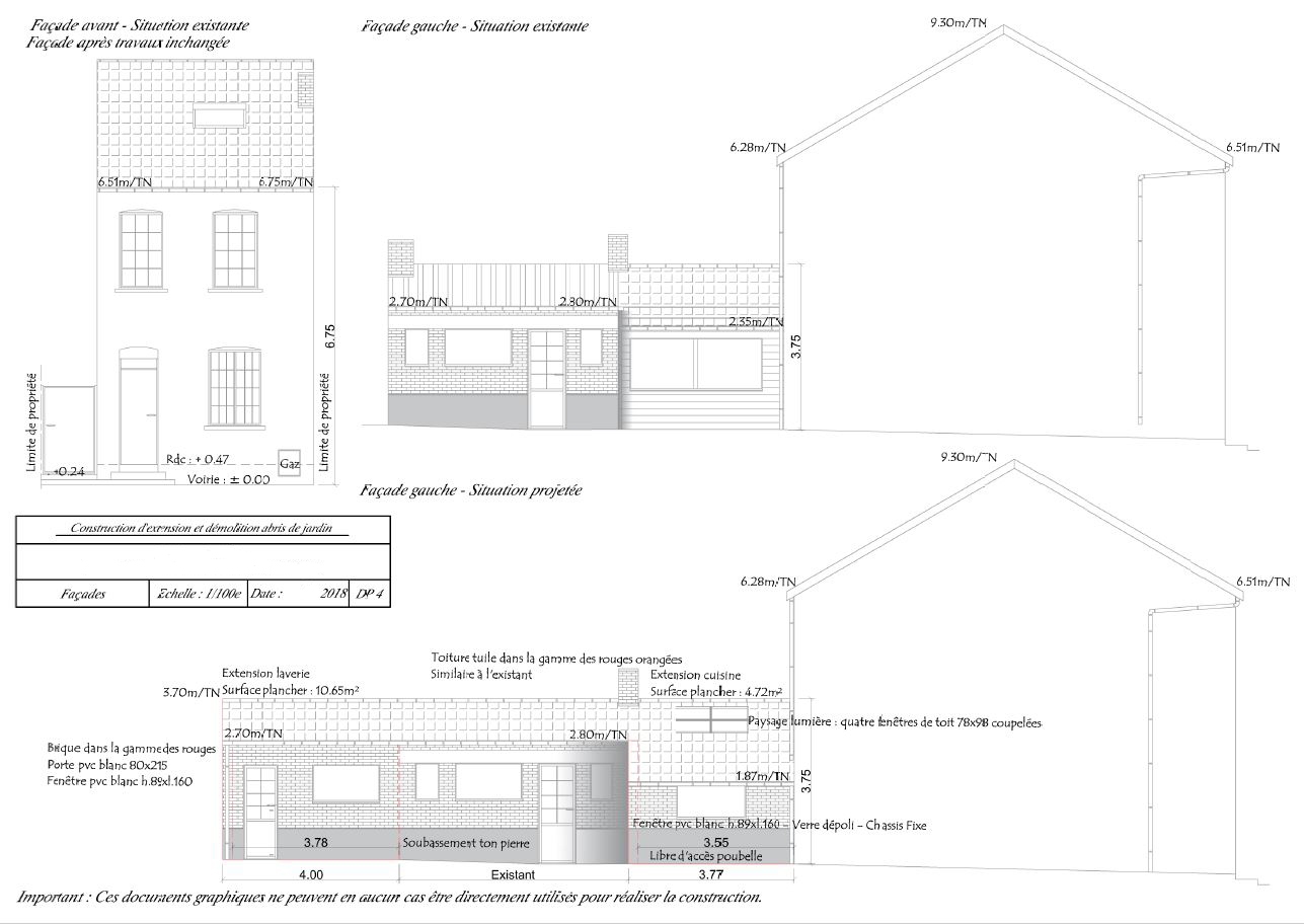 Déclaration préalable - Trith Saint Léger - Struct'O Plans