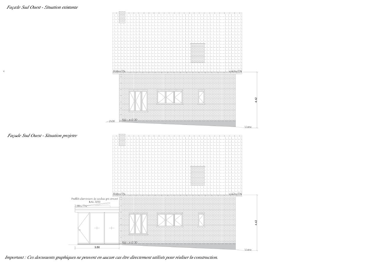 Déclaration préalable - Trith Saint Léger - Struct'O Plans