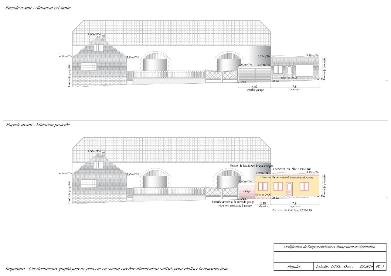 Permis de construire - Avesnes les Aubert - Struct'O Plans