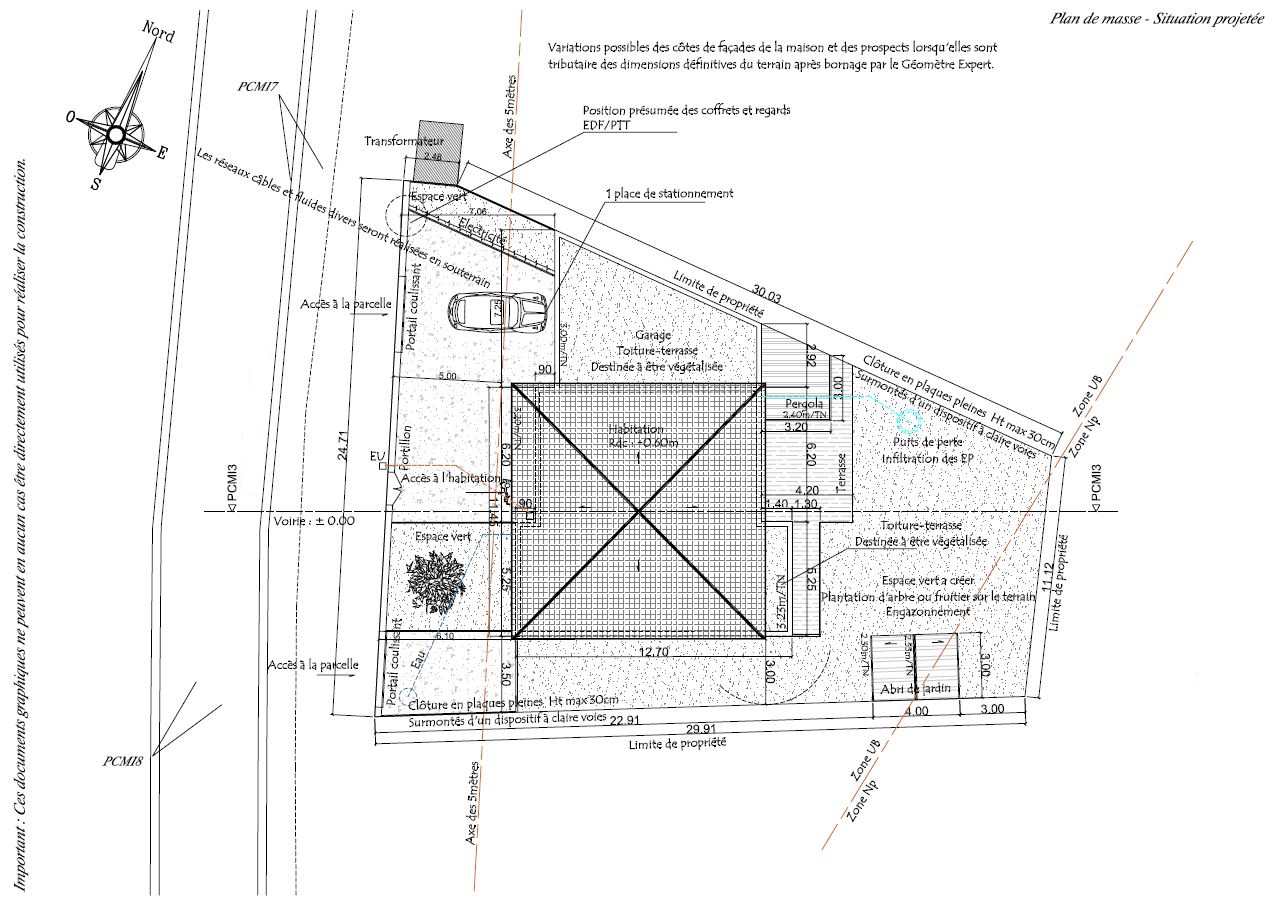 Permis de construire - Bouvignies - Struct'O Plans