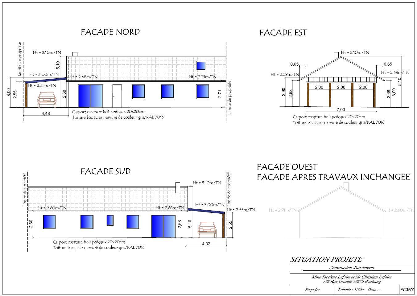 Permis de construire - Warlaing - Struct'O Plans